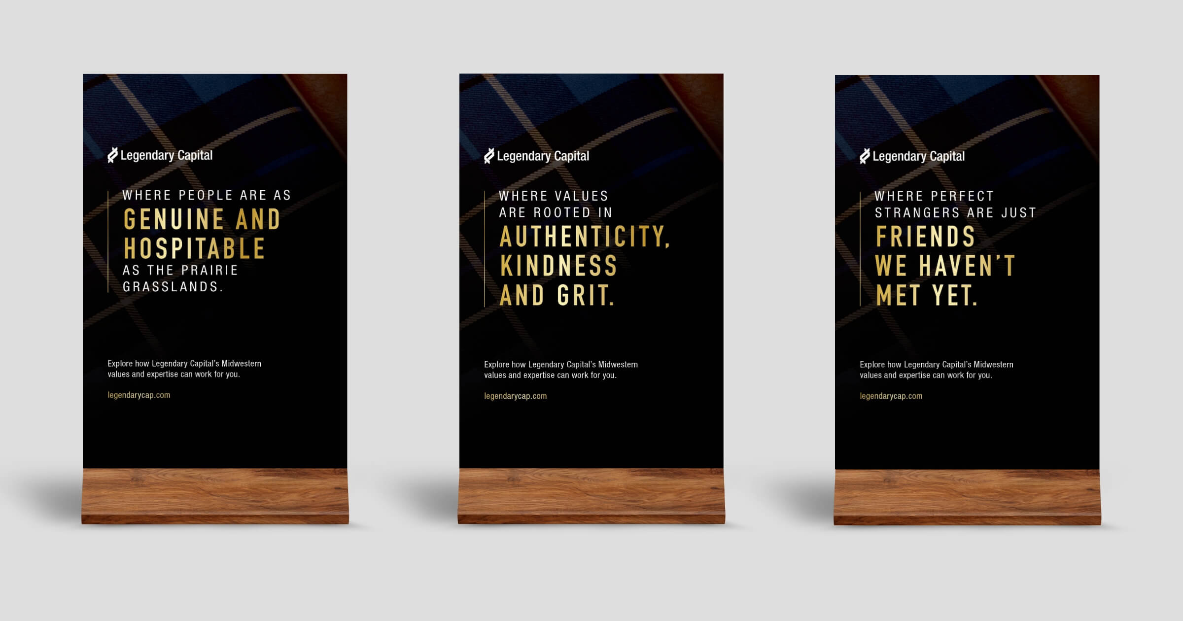 Three Midwest Mindset table tents