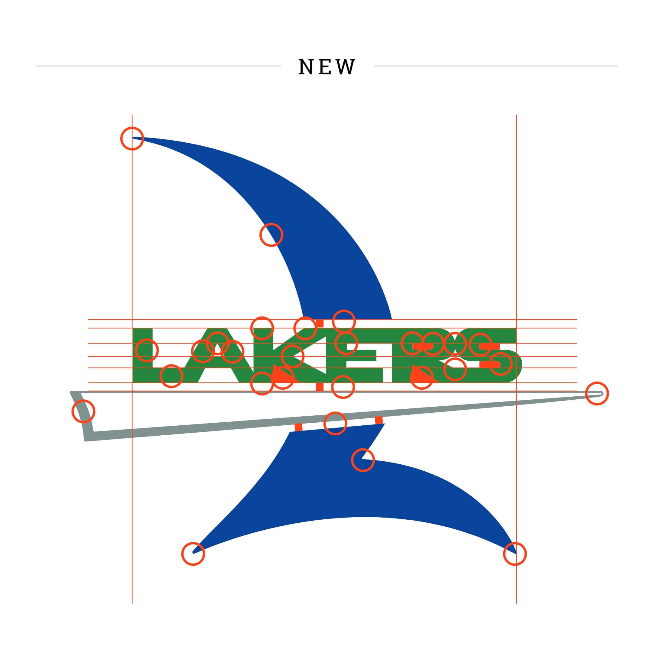 A logo of an L on a white background