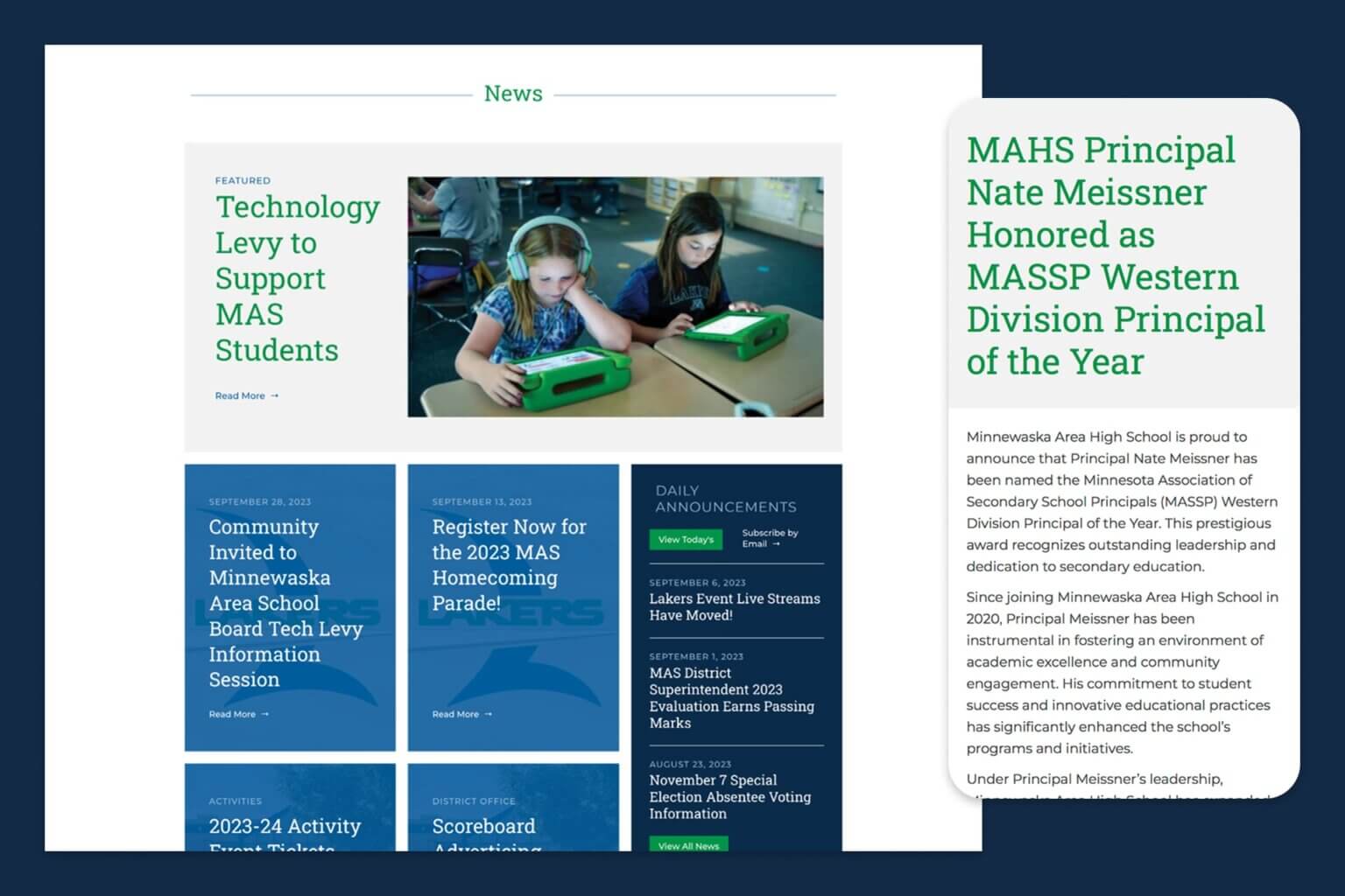 Minnewaska School News Highlight