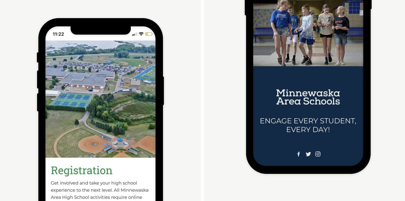 Minnewaska Website Mobile